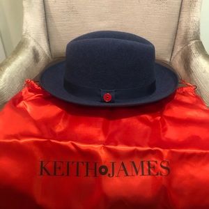 Keith and James “King Fedora”. Never worn. Brand new. Navy Blue. Size Large